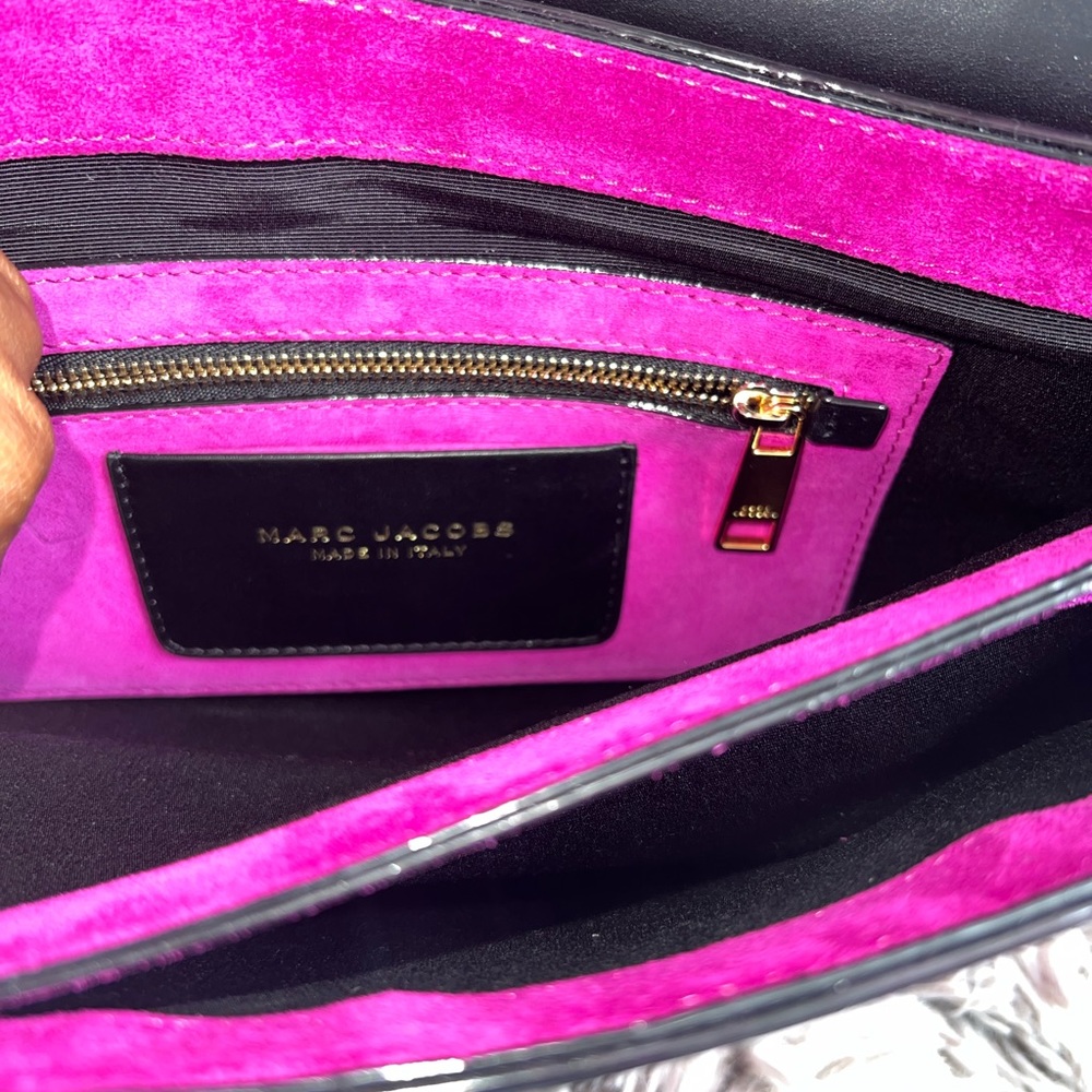 MARC JACOBS Studded Suede & Leather Clutch - Picture 5 of 6